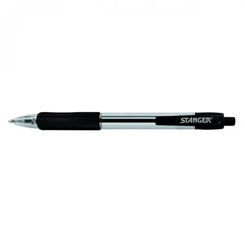 STANGER penna a sfera 1.0 Softgrip retrattile, nero, 1 pz. 18000300039