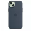 Apple iPhone 15 Plus Silicone Case compatibile MagSafe - Blu tempesta