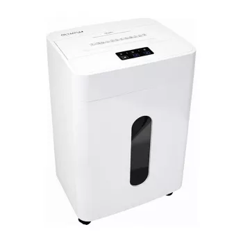 Distruggidocumenti Olympia MC 2508 S — trituratore a taglio particellare 8 fogli, bianco