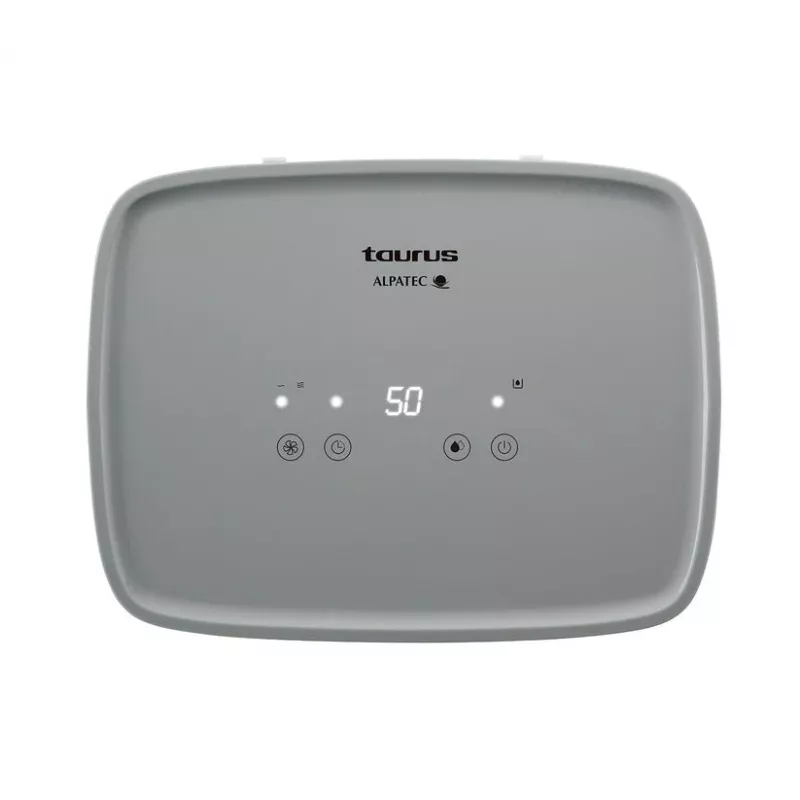 Deumidificatore Taurus DH1201 — serbatoio 2,5 L, 90 m³/h, 210 W, 43 dB, R290