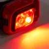 Lampada frontale Diamond Storm 450 nera con fascia frontale nera e rossa