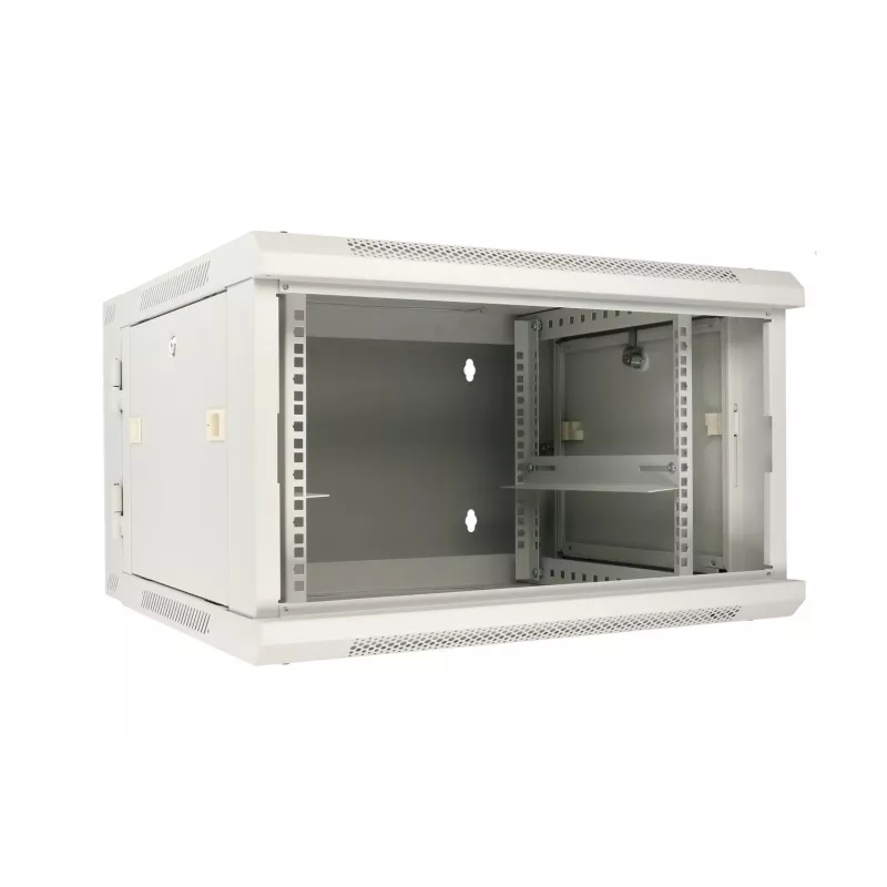 Armadio rack a parete Extralink 6U 600x600 AZH grigio montaggio a parete, tipo girevole