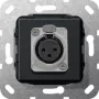 GIRA Presa XLR serie D modulo nero opaco 566710 (566710)