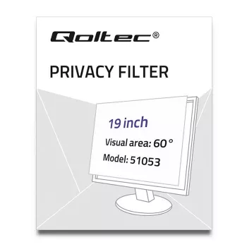 Qoltec 51053 filtro privacy per display 48.3 cm (19) monitor