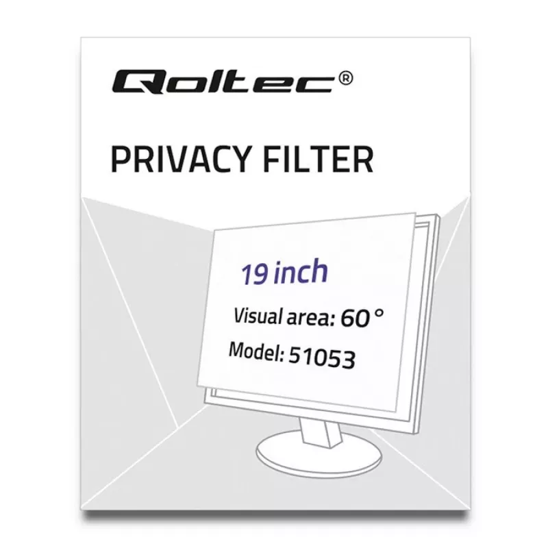 Qoltec 51053 filtro privacy per display 48.3 cm (19) monitor