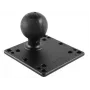 Piastra VESA RAM Mounts (120,7 x 120,7 mm) con sfera D (2,25 pollici), fori 75x75 e 100x100 mm (RAM-D-246U)