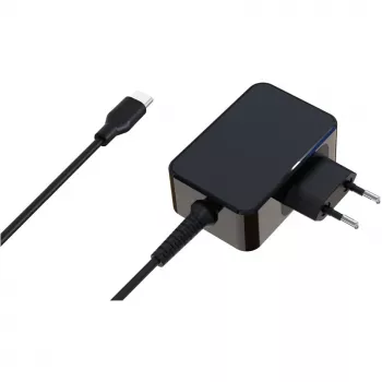 Caricabatterie mobile LC-Power LC-NB-GAN-65-C laptop nero AC da interno
