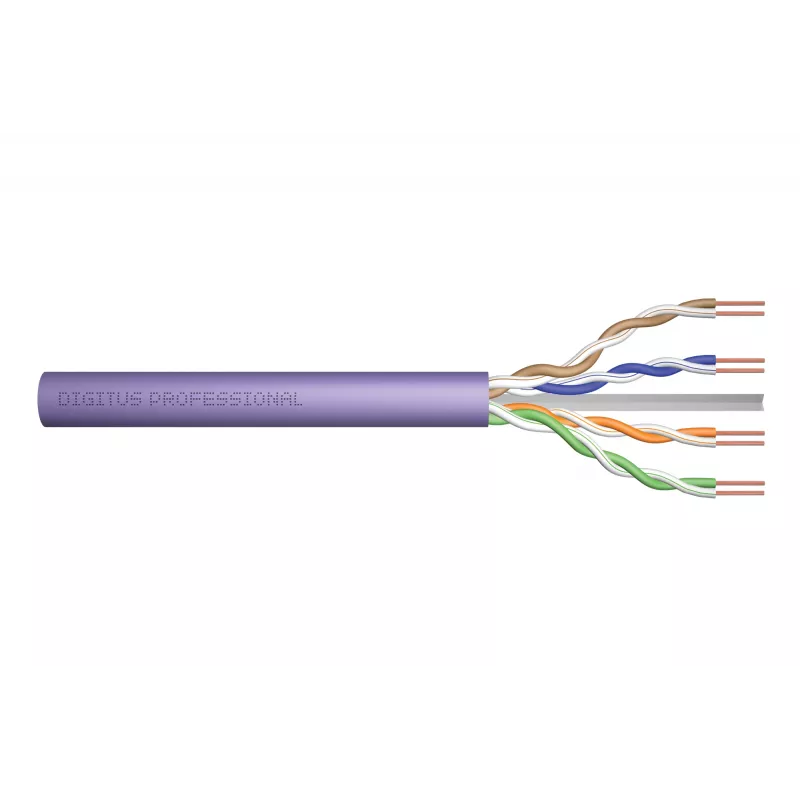 DIGITUS - Cavo in bobina - 100,0 m - UTP - CAT 6 - Viola (DK-1613-VH.1)