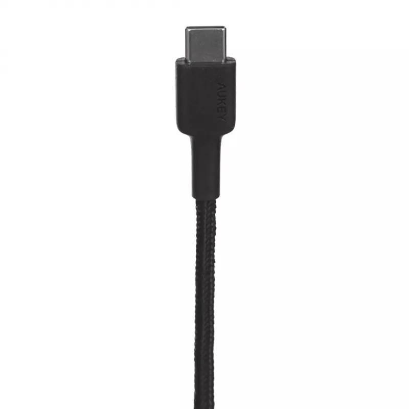 AUKEY CB-CD30 cavo da USB-A a USB-C 0,9 m, rivestimento in nylon intrecciato, 60W PD, 3A, nero