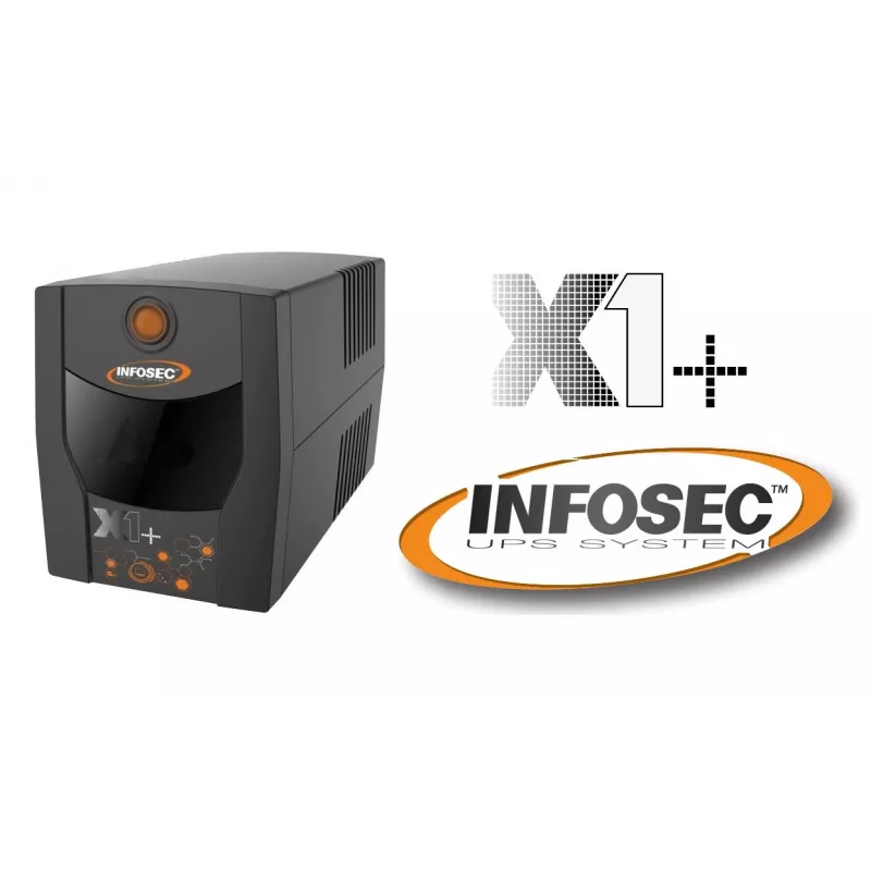 Infosec UPS X1+ 1000 alimentatore di backup 1000VA, 500W, 2× FR/Schuko