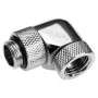 Alphacool Eiszapfen Connector Series - adattatore di montaggio angolare per sistema di raffreddamento a liquido - argento nichel