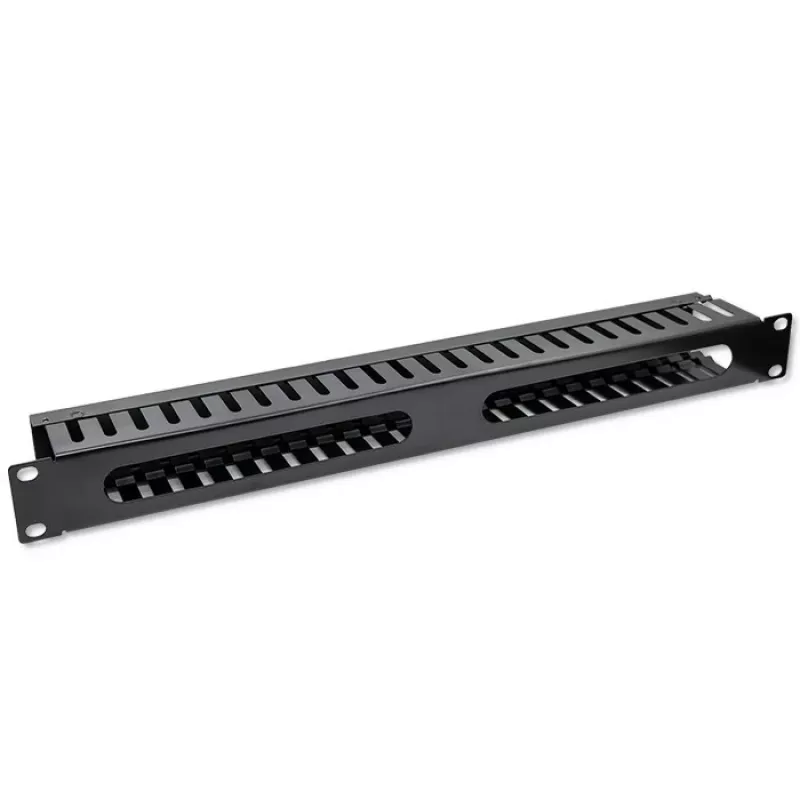 Gestione cavi QOLTEC 54514 per rack 19 pollici, 24 porte
