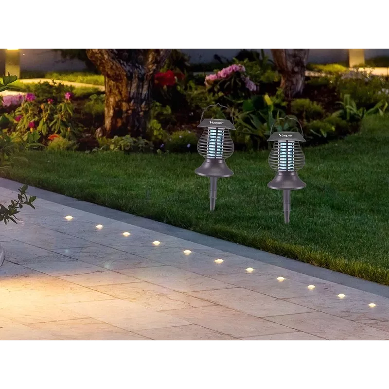 Beper P206ZAN111 lanterna solare acchiappainsetti, lampada UV-A
