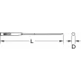 KS TOOLS lima tonda per unghie, 3 mm (140.3052)