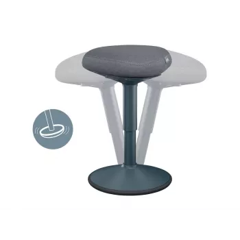 Sedia da ufficio Leitz 65440089 seduta imbottita grigio struttura in plastica