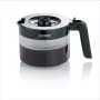 Severin GK 5418 caraffa in vetro per macchina del caffè KA 4811, vetro/plastica, nero/trasparente