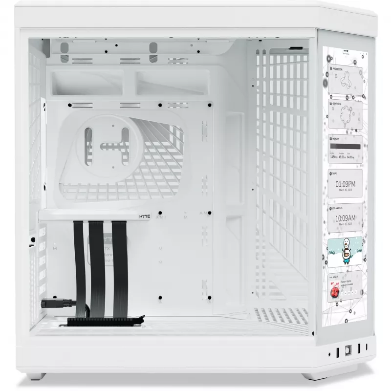 Y70 Touch Infinite, case tower bianco, vetro temperato x 2