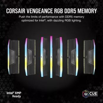 DIMM 48 GB DDR5-6400 (2x 24 GB) Dual-Kit (nero, CMK48GX5M2B6400C36, Vengeance, INTEL XMP)