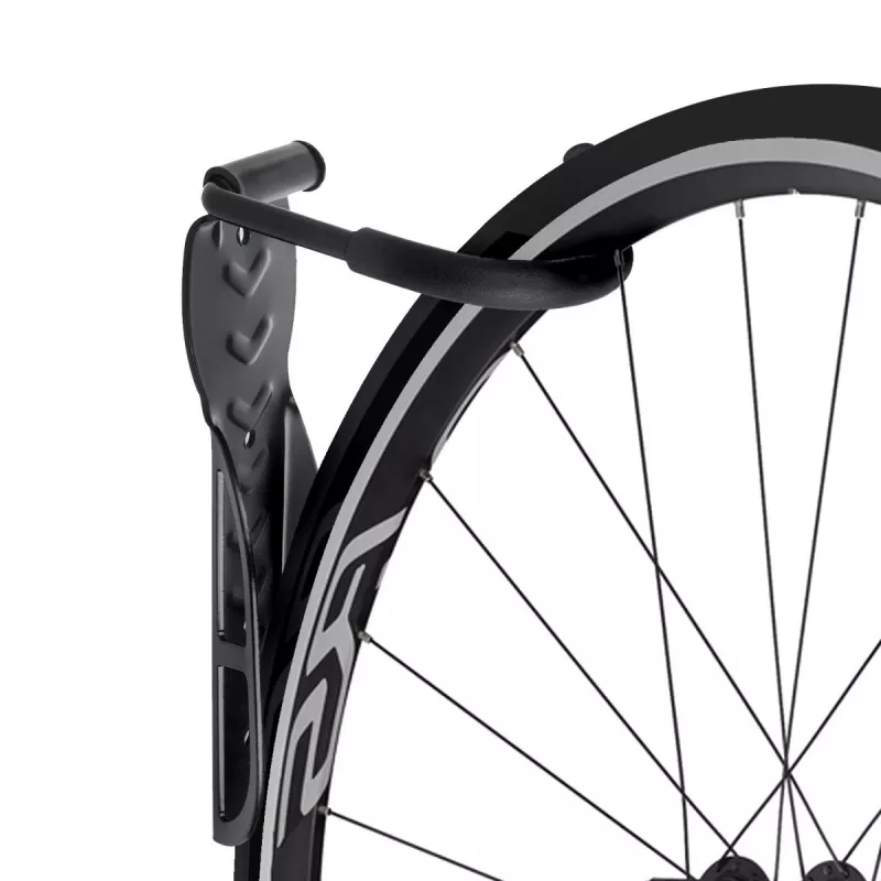 Portabici da parete MACLEAN MC-432, supporto verticale per bici, larghezza regolabile, carico max. 30 kg, nero