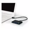 Hub USB Port Designs 900121 USB 3.2 Gen 1 Type-A 5000 Mbit/s nero