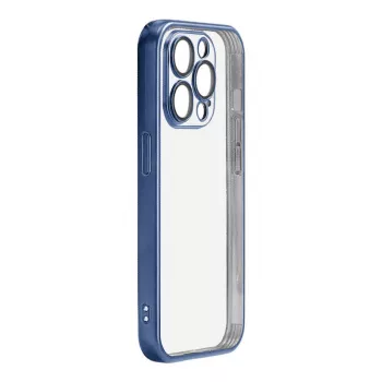 Custodia protettiva Joyroom JR-15Q2 blu opaco per iPhone 15 Pro guscio rigido sottile