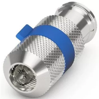 Presa IEC/coassiale Easy-Installation (argento/blu, 6,5 - 8,0 mm)