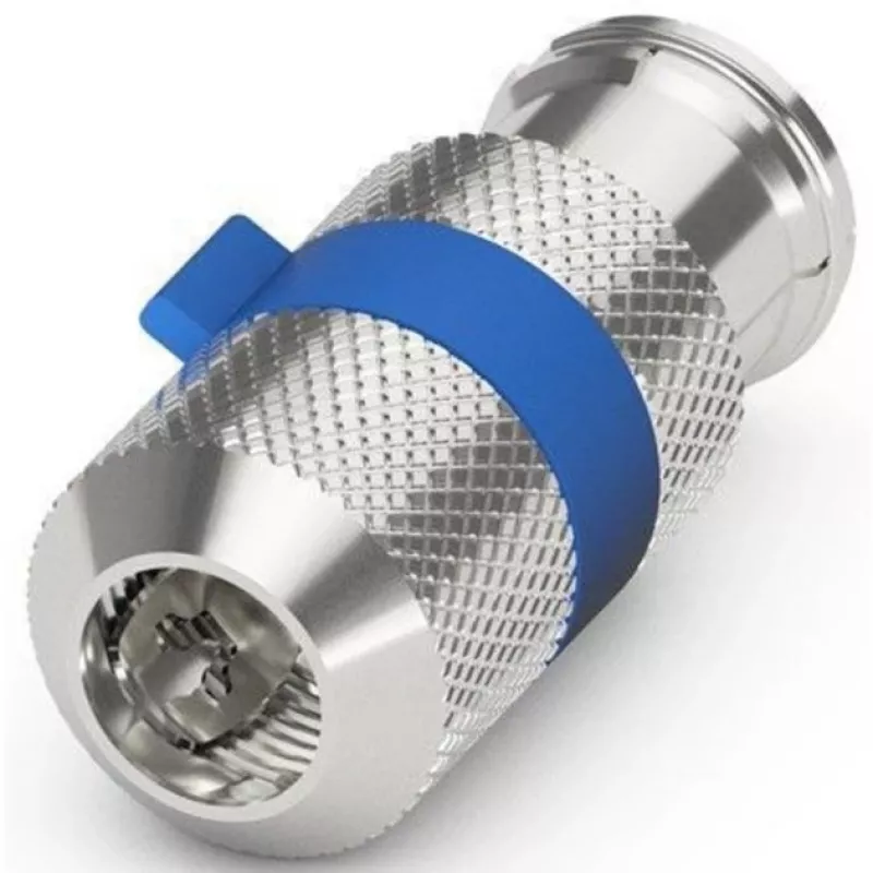 Presa IEC/coassiale Easy-Installation (argento/blu, 6,5 - 8,0 mm)