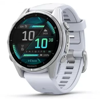 Garmin Fenix 8 3,3 cm (1,3) AMOLED 43 mm digitale 416 x 416 pixel touchscreen argento Wi-Fi GPS (satellitare)