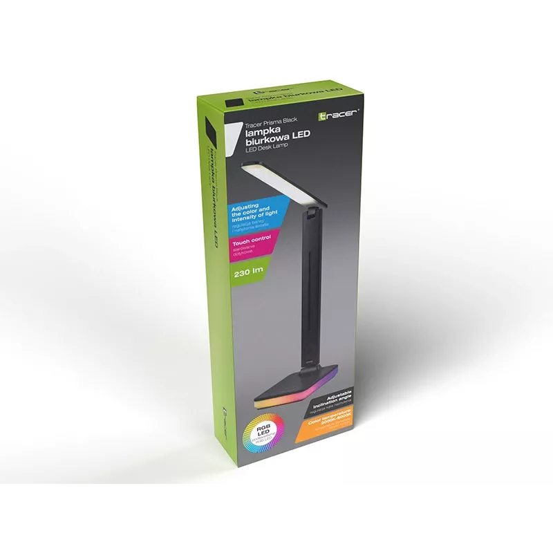 Tracer 47710 Prisma lampada da scrivania LED nera