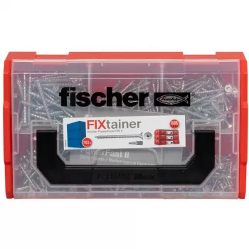 Set viti FISCHER FixTainer PowerFast II, 702 pezzi, filettatura totale, zincato galvanicamente