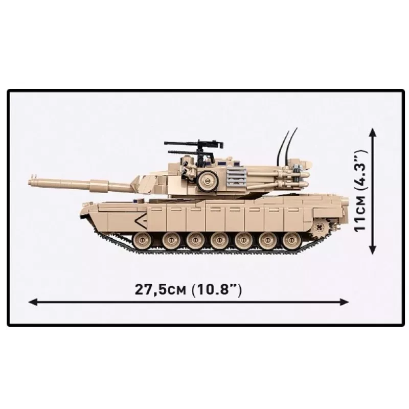 Set da costruzione a mattoncini Cobi M1A2 Abrams 1025 pezzi modello COBI-2632