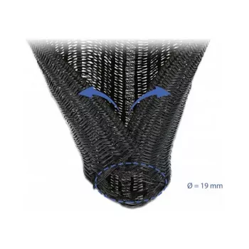 Guaina a treccia DeLOCK 18919 5m x 19mm nero