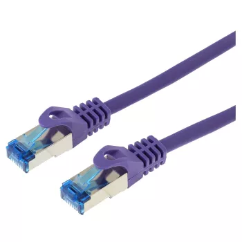 Cavo di rete LOGON SSTP Cat5e, RJ-45 su RJ-45, 0,15 m, viola