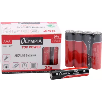 Batteria domestica AAA alcalina Olympia 40180
