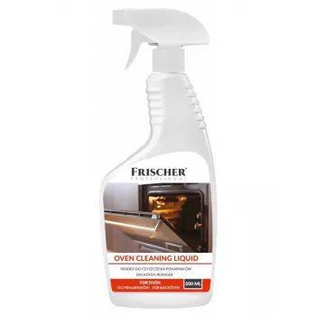 Detergente per forno FRISCHER FR00003_500 – liquido detergente, 500 ml flacone spray per rubinetteria nera