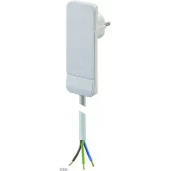 Bachmann H05VV-F 3G - cavo di alimentazione - 1,5 m - piatto - bianco