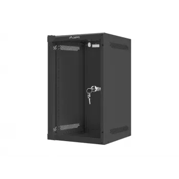 Rack a parete LANBERG WF10-2309-10B 9U, 469×280×310 mm, profondità 10 pollici, nero, IP20