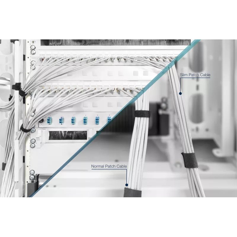 DIGITUS Cavo patch slim CAT 6A U/UTP RJ-45 Cat6a 2m grigio