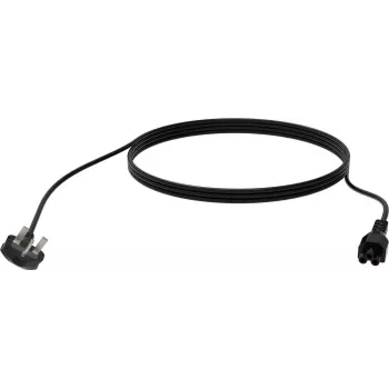 Cavo di alimentazione Vision TC 3MUKCVLF/BL 3m BS 1363 IEC C5 nero