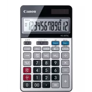 Calcolatrice Canon HS-20TSC desktop finanziaria nero, argento