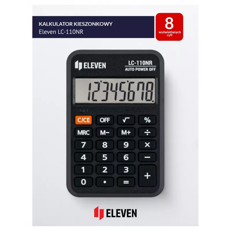 Eleven LC-110NR (EU) calcolatrice tascabile