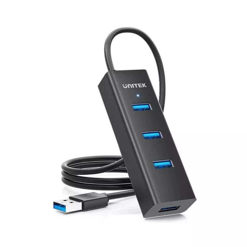UNITEK Y-3089V01 hub interfacce USB 3.2 Gen 1 (3.1 Gen 1) Type-A 5000 Mbit/s nero