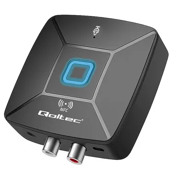 QOLTEC Trasmettitore/ricevitore audio wireless HiFi modello 56981 — bridge audio Bluetooth/Line-In