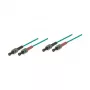 Cavo patch fibra ottica duplex OM3 (multimodale, 50/125) ST/ST, LSZH, 1m, Good Connections®