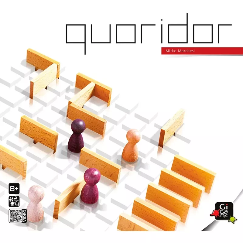 Asmodee Quoridor gioco da tavolo di strategia, 2-4 giocatori, 8+ anni, 15 min