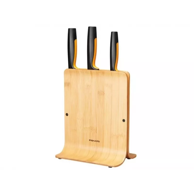 Fiskars Functional Form set coltelli da intaglio 4 pezzi con ceppo