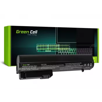 Green Cell - Batteria per laptop (corrisponde a: HP RW556AA, HP HSTNN-C48C) - Ioni di litio - 6 celle - 4400 mAh - Nero - per HP 2510p, Business Notebook nc2400, EliteBook 2530p,