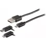 Cavo USB S/CONN 14-15025 USB 2.0 1 m nero