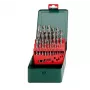 Metabo set punte elicoidali HSS per metallo, 25 pz., 1-13 mm, DIN 338 (627154000)