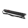 Qoltec 53998 ciabatta per RACK 19 | 1U | 10A | PDU | 8xIEC C13 | 2m